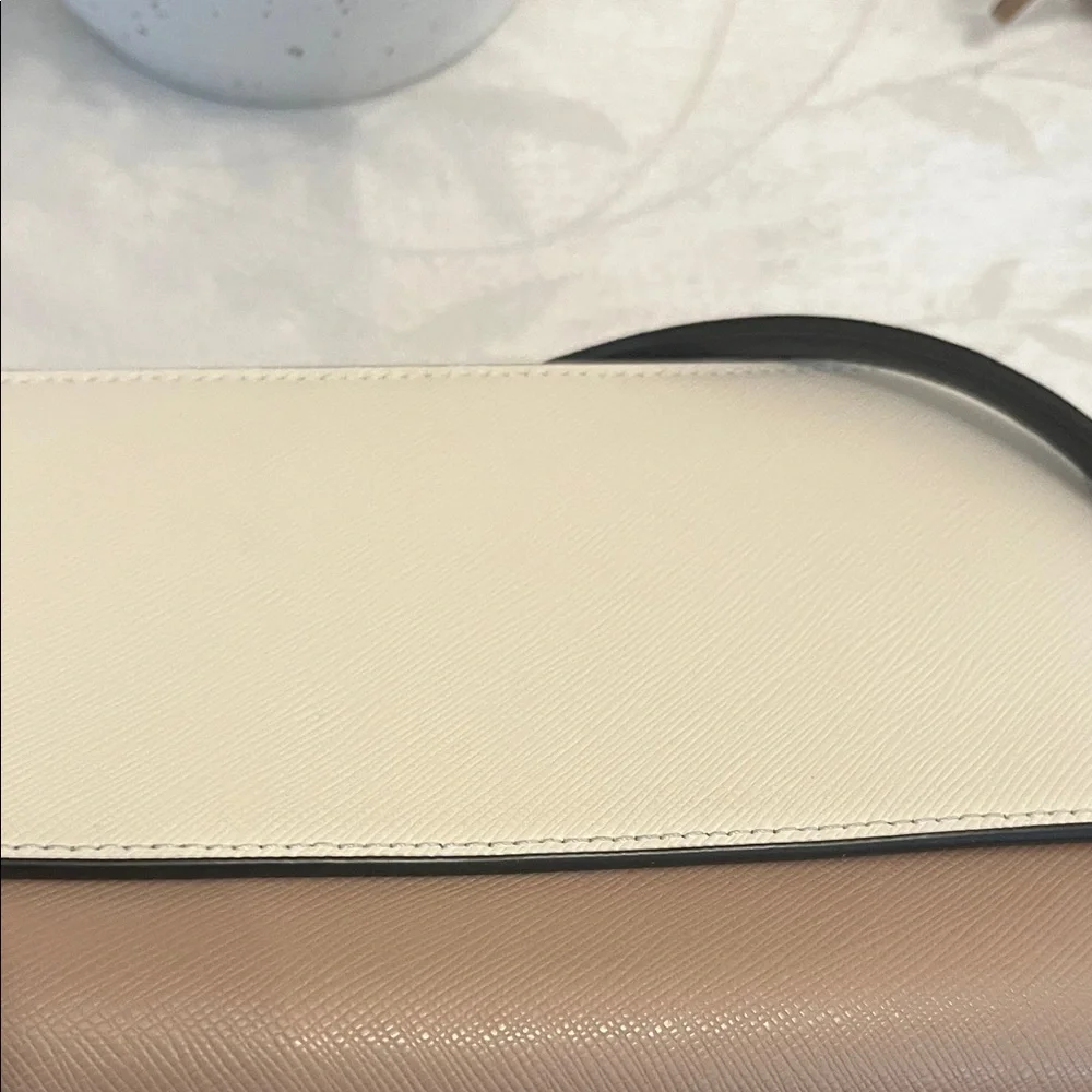 Kate Spade Beige and White Crossbody Bag